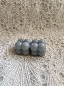 Blue Bubble Candle
