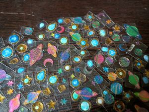 25+ Space Themed Die Cut Sticker Pack