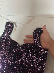 HEAVY DESIGNER SEQUIN BLOUSE