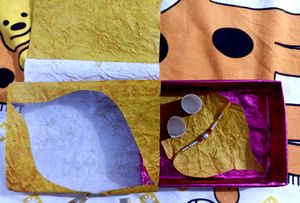 DIY Rakhi Box For Brother. For Kumkum, Chawal, Rakhi, Sweets Or Chocolates.