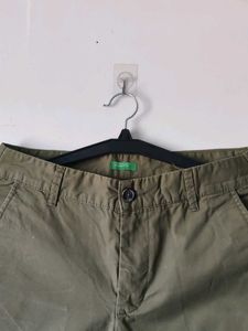 Slim Fit Olive Green Pant