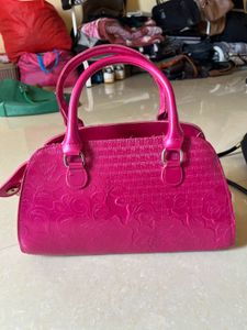 Pink Floral Handbag