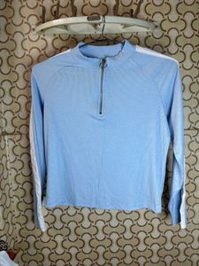 Light Blue 1/4 Zip Pullover