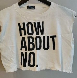 Graphic Print Crop Top