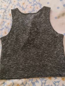 Lace-Up Ribbed Tank Top