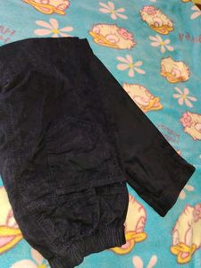 Black Velvet Corduroy Pants