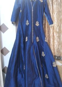 Beautiful Navy Silk Gown