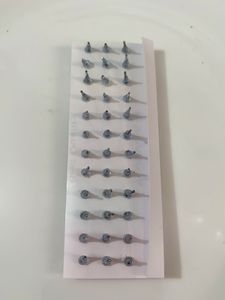 18 pairs of Colorful Flower Stud Earrings