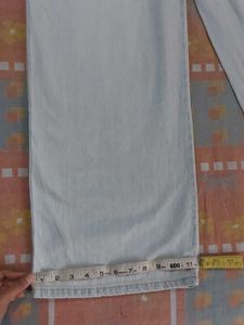 Faded High Waist Wide Leg Jeans