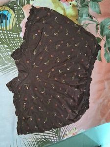 Kidley Premium Brown Floral Underwear
