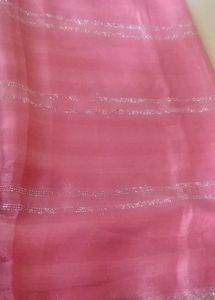 Pink Embellished Saree