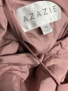 Blush peach back less bow dress👗(surplus)