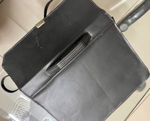 Black Leather Office Bag