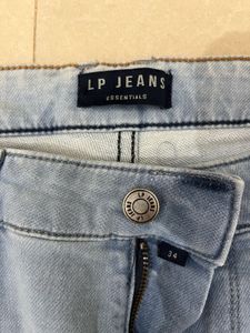 Louis Philippe Light Wash Denim Jeans