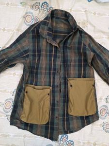 Green Plaid Oversized shirt