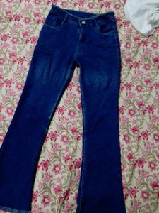 Flared Denim Jeans