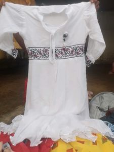 White Floral Dress
