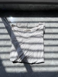 White Long Sleeve Top