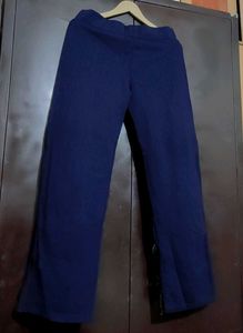 Navy Blue &amp; Red Party Wear Trouser For 30 Waist