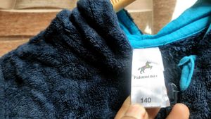 Comfy Blue Plush Onesie jumpsuit for boys