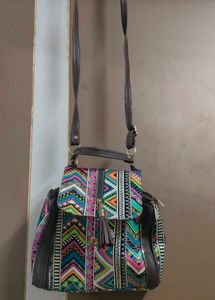 Priyanshi Handicraft Ikkat Sling Bag