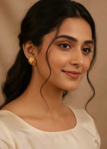 Gold Floral Earrings