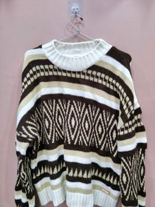 Patterned Knit Sweater