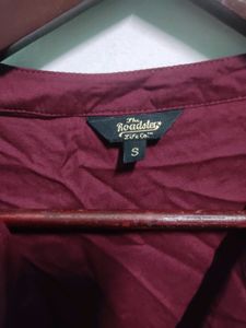 Roadster Maroon Top For Women