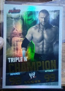 Topps Slam Attax Evolution Triple H Champion Card