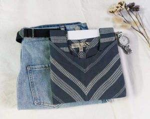 Thrifted Navy Tunic Top