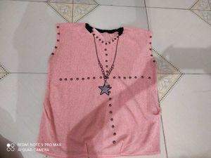 Pink Net Top Woman And Girls 😍