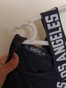 Black Shein Bodycon Off Shoulder Dress
