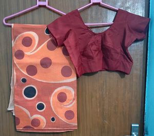 Khat Orange Saree