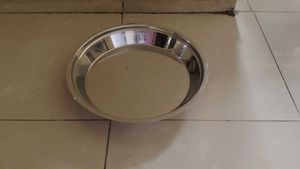 Stainless Steel Thaal Size - 12.5&#34; x 2.5&#34;