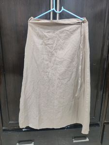 Beige Button Down Skirt
