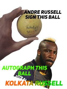 ANDER RUSSELL AUTOGRAPH ON MY BALL THANK YOU