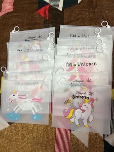 12 pcs Of Transparent Unicorn Pouches