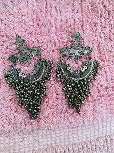 Silver Oxidised Earrings