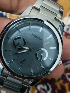 Silver Tone Dress Watch