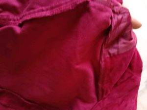 Burgundy Velvet Blazer