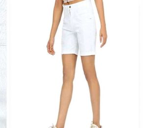 White Denim Shorts