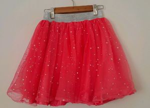 Partywear Pink Tutu Skirt For Girls-8 To 9
