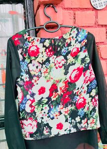 Womens Floral Print Top