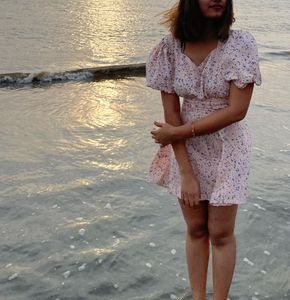 For Love &amp; Lemons Phoebe Mini Dress | Pink Floral