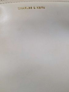 Charles And Keith Offwhite Pouch