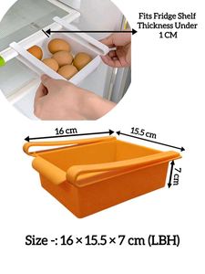 Fridge Storage Drawers Pack of 4 Set, Multicolours