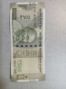 786 (₹500) Indian Rupee Note