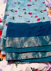 Blue Saree