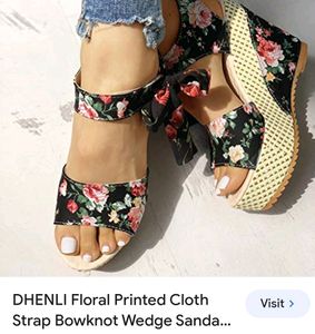 Floral Beautifull Wedge Sandals