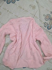Pink Knit Cardigan